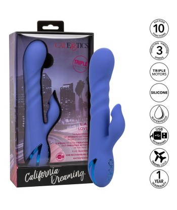 CALEXOTICS - L.A LOVE VIBRADOR and ONDAS ESTIMULADORAS AZUL BY CALIFORNIA DREAMING