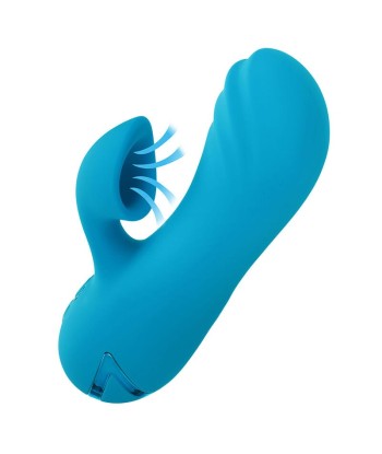 CALEXOTICS - SUNSET BEACH SEDUCER VIBRADOR Y ESTIMULADOR 10 FUNCIONES AZUL
