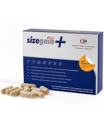 SizeGain Plus – Complemento alimenticio para aumentar el tamaño del pene y mejorar la potencia sexual