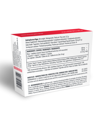Andropharma Vigor – Complemento alimenticio herbal para la libido masculina
