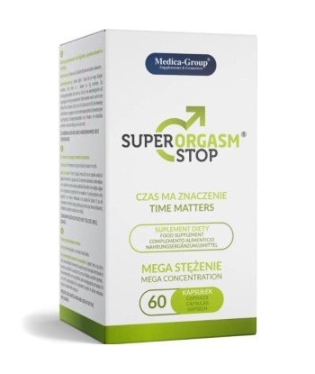 Super Orgasm Stop – Cápsulas Naturales para el Control de la Eyaculación y Mayor Resistencia Sexual