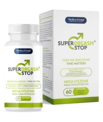 Super Orgasm Stop – Cápsulas Naturales para el Control de la Eyaculación y Mayor Resistencia Sexual