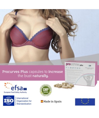 Procurves Plus – Complemento alimenticio para aumentar el pecho de forma natural