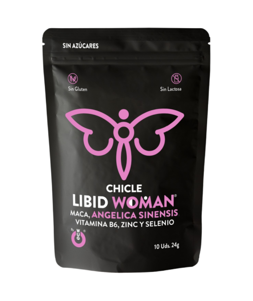 Chicle LIBID WOMAN – Chicle funcional con Maca, Ginseng Femenino y Zinc para potenciar la vitalidad femenina