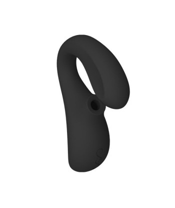 LELO - ENIGMA DOBLE ESTIMULACIÓN SUCCION MASAJEADOR NEGRO