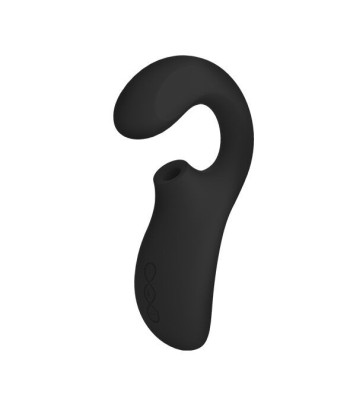 LELO - ENIGMA DOBLE ESTIMULACIÓN SUCCION MASAJEADOR NEGRO