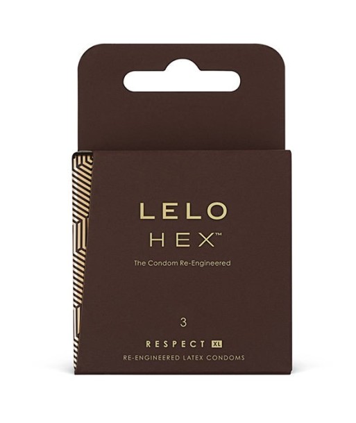 LELO HEX CONDOMS RESPECT XL 3 PACK