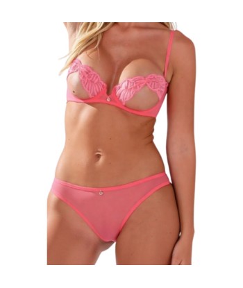 PASSION - INTIMARI SET SUJETADOR BRAGAS ROSA L-XL