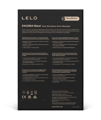 LELO - ENIGMA WAVE MASAJEADOR TRIPLE VIBRACIÓN NEGRO