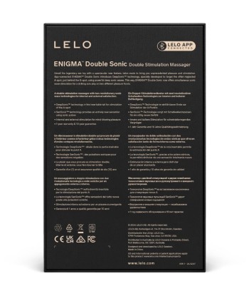 LELO - ENIGMA DOUBLE SONIC VIBRADOR PUNTO G NEGRO