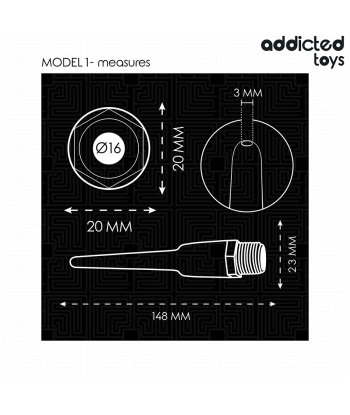 ADDICTED TOYS - LIMPIADOR ANAL CON ADAPTADOR UNIVERSAL MODELO 1