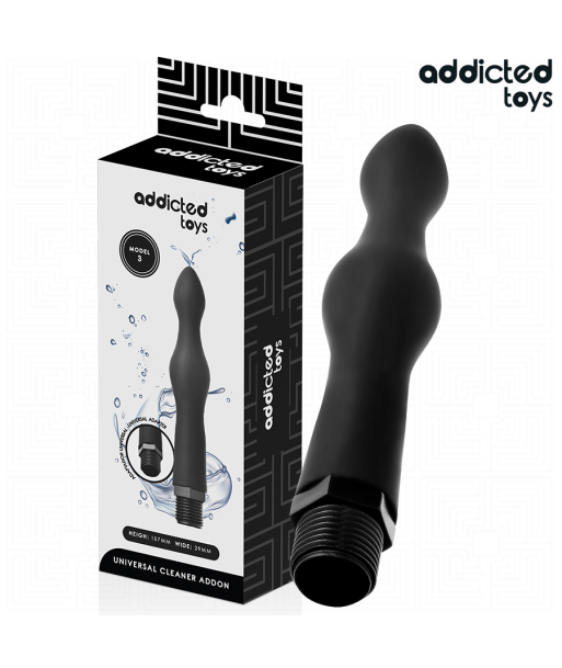 ADDICTED TOYS - LIMPIADOR ANAL CON ADAPTADOR UNIVERSAL MODELO 3