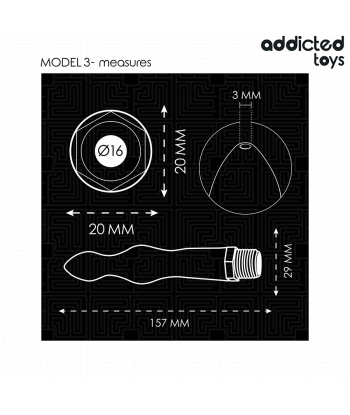 ADDICTED TOYS - LIMPIADOR ANAL CON ADAPTADOR UNIVERSAL MODELO 3