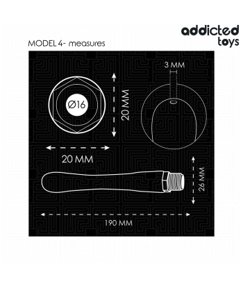 ADDICTED TOYS - LIMPIADOR ANAL CON ADAPTADOR UNIVERSAL MODELO 4