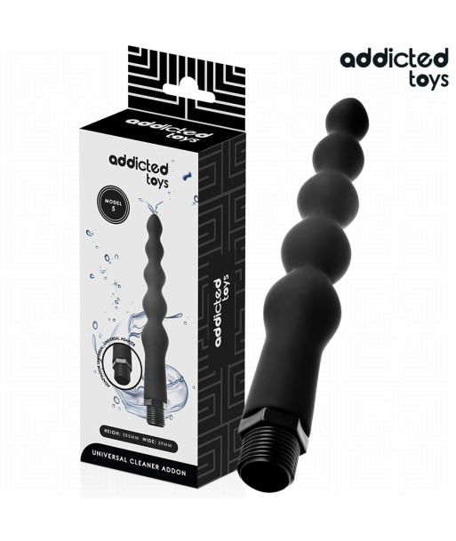 ADDICTED TOYS - LIMPIADOR ANAL CON ADAPTADOR UNIVERSAL MODELO 5