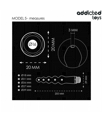 ADDICTED TOYS - LIMPIADOR ANAL CON ADAPTADOR UNIVERSAL MODELO 5