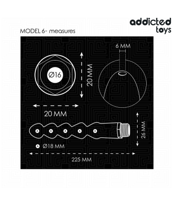 ADDICTED TOYS - LIMPIADOR ANAL CON ADAPTADOR UNIVERSAL MODELO 6