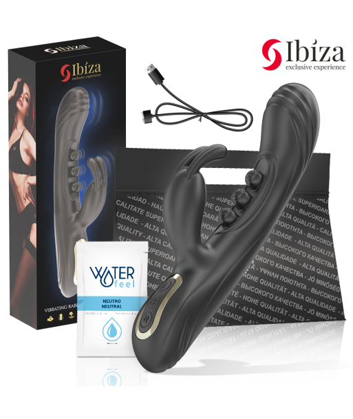 IBIZA - VIBRADOR RABBIT PERLAS CON PULSACIÓN