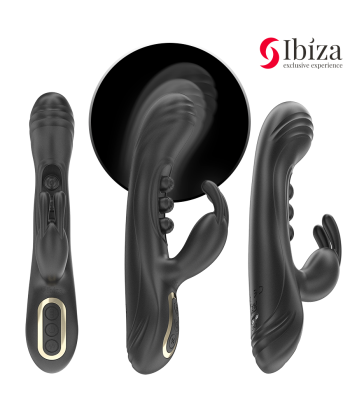 IBIZA - VIBRADOR RABBIT PERLAS CON PULSACIÓN