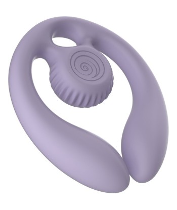 SNAIL VIBE - GIZI DÚO ESTIMULADOR DE PAREJAS CONTROL REMOTO LILA