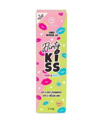 SECRETPLAY - FLIRTY KISS GELES CON EFECTOS SEXO ORAL FRESA and MENTA 2 x 8 GR