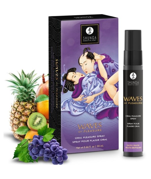 SHUNGA - WAVES PLEASURE SPRAY ORAL SEDUCTOR FRUTAS EXÓTICAS 20 ML