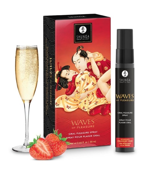 SHUNGA - WAVES PLEASURE SPRAY ORAL SEDUCTOR FRESA 20 ML