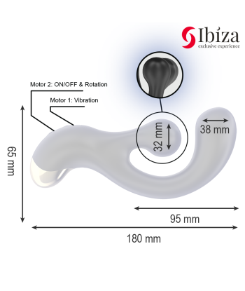 IBIZA - ESTIMULADOR VIBRADOR Y ROTATORIO