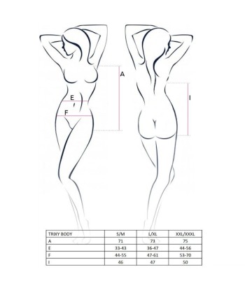 PASSION - WOMAN TRIXY TEDDY NEGRO TALLA L-XL