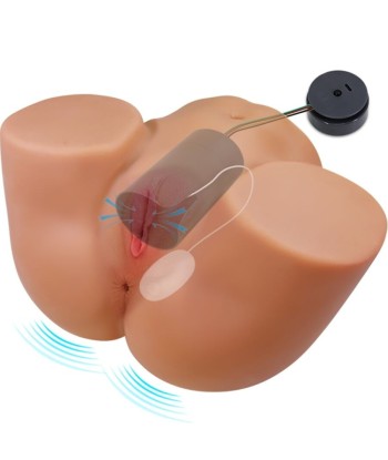 CRAZY BULL - ILANA TRASERO FEMENINO REALISTA VIBRADOR and SUCCIONADOR CON SONIDO 6.8 KG