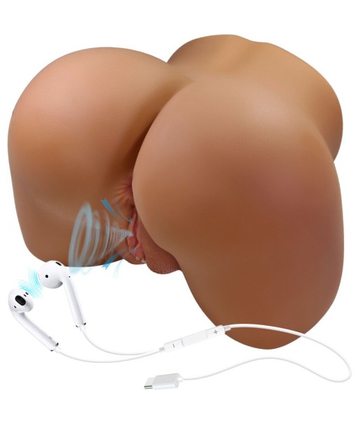 CRAZY BULL - WENDY TRASERO FEMENINO REALISTA VIBRADOR and SUCCIONADOR CON SONIDO 11 KG