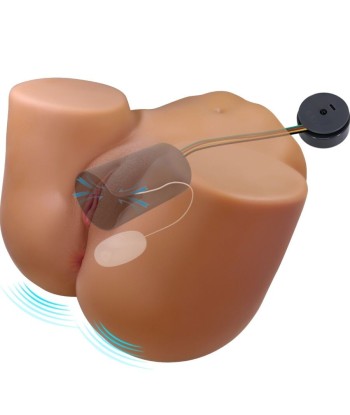 CRAZY BULL - WENDY TRASERO FEMENINO REALISTA VIBRADOR and SUCCIONADOR CON SONIDO 11 KG