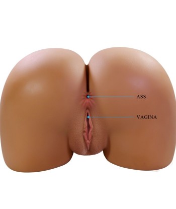 CRAZY BULL - WENDY TRASERO FEMENINO REALISTA VIBRADOR and SUCCIONADOR CON SONIDO 11 KG