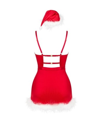 LIVCO CORSETTI FASHION - AGETHE LC 90607 CAMISA TANGA GORRO NAVIDEÑO L-XL