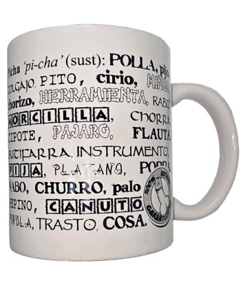 DIABLO PICANTE - TAZA BLANCA DE SINÓNIMOS PENE 370 ML