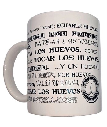 DIABLO PICANTE - TAZA BLANCA DE SINÓNIMOS HUEVOS 370 ML