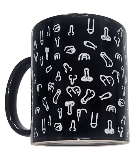 DIABLO PICANTE - TAZA NEGRA PENES 370 ML
