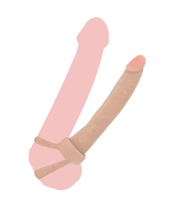 GET REAL - DOUBLE TROUBLE PENETRADOR ANAL SILICONA 16 CM