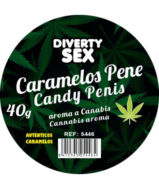 DIABLO GOLOSO - 20 CARAMELOS PENE AROMA CANNABIS
