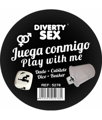 DIABLO PICANTE - DADO DURO BLANCO POSTURAS HETERO CON CUBILETE