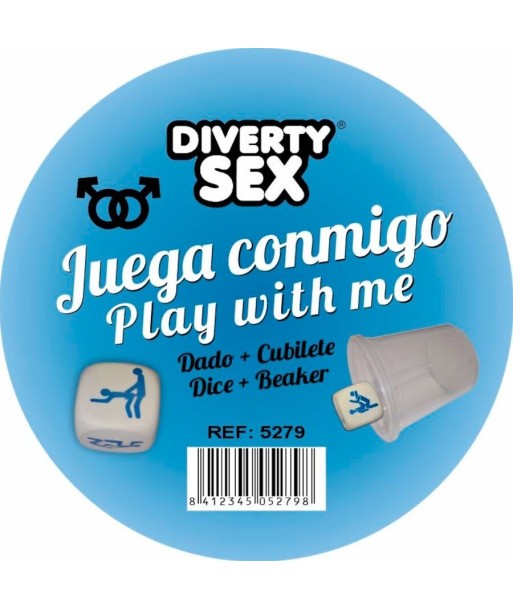 DIABLO PICANTE - DADO DURO BLANCO POSTURAS CHICOS CON CUBILETE