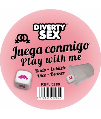 DIABLO PICANTE - DADO DURO BLANCO POSTURAS CHICAS CON CUBILETE