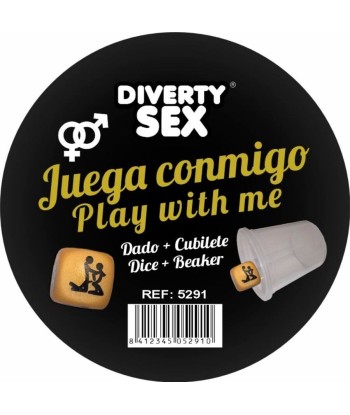 DIABLO PICANTE - DADO DURO DORADO POSTURAS HETERO CON CUBILETE