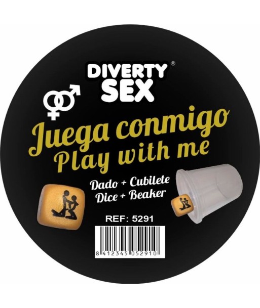 DIABLO PICANTE - DADO DURO DORADO POSTURAS HETERO CON CUBILETE