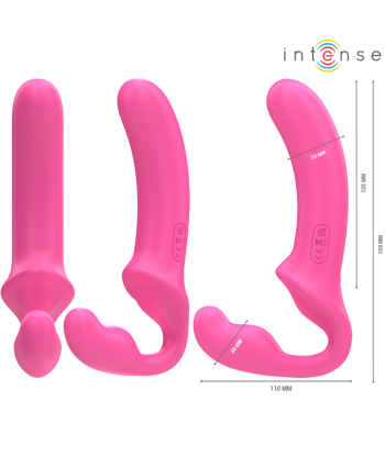 INTENSE - AMY VIBRADOR DOBLE 20 CM ROSA CONTROL REMOTO
