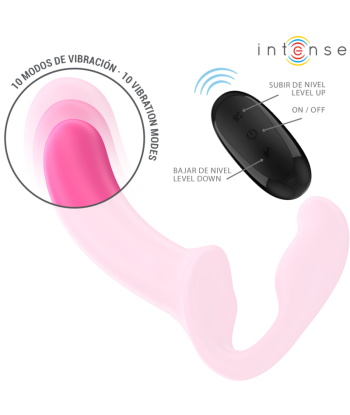 INTENSE - AMY VIBRADOR DOBLE 20 CM ROSA CONTROL REMOTO