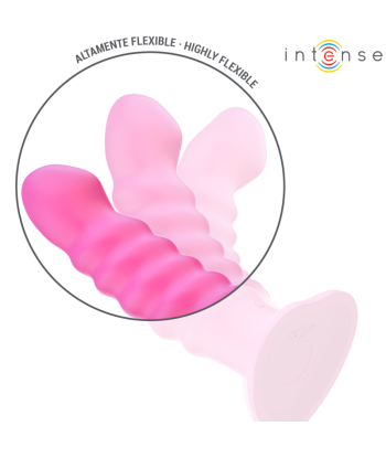 INTENSE - CINDY VIBRADOR TALLA L DISEÑO EN ESPIRAL 10 VIBRACIONES ROSA CONTROL REMOTO