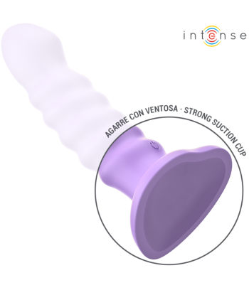INTENSE - BRENDA VIBRADOR TALLA M DISEÑO EN ESPIRAL 10 VIBRACIONES MORADO CONTROL REMOTO