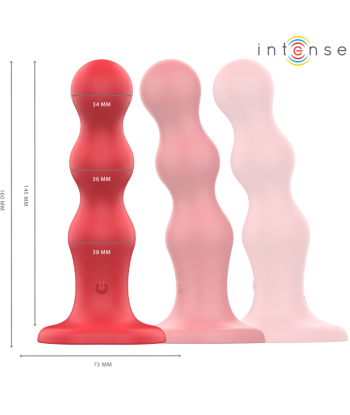 INTENSE - CODY VIBRADOR CON VENTOSA ROJO CONTROL REMOTO