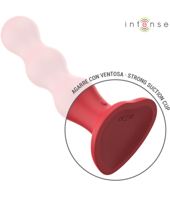 INTENSE - CODY VIBRADOR CON VENTOSA ROJO CONTROL REMOTO